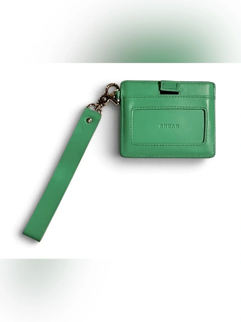 Andar The Denner Wristlet Leather Wallet Monstera ID Card Pull RFID Darylann